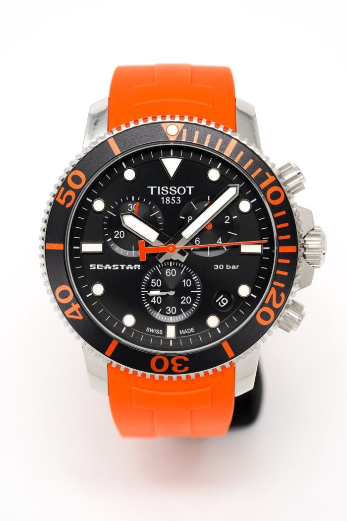 Tissot Chronograph Watch SEASTAR 1000 Orange - T120.417.17.051.01 - Image 6